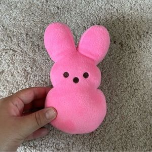 Pink peep plushie stuff animal